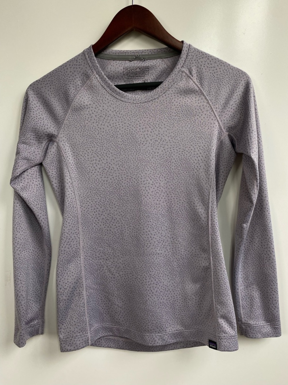 Patagonia Light Lavender Capilene Midweight Long Sleeve Top XS